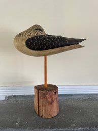 Signed Dated Shorebird Decoy 1988