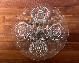 L.E. Smith Pinwheels Platter 23' Diameter