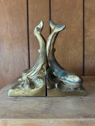 Vintage Whale Bookends