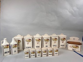 Large Set Of Czech Canister Set