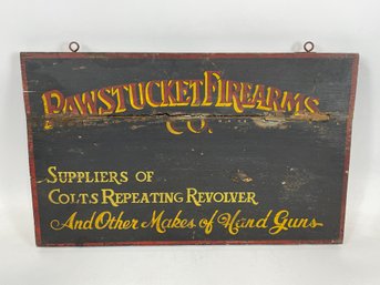 Vintage Firearms Wooden Sign