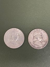 1951 & 1963 Franklin Half Dollars