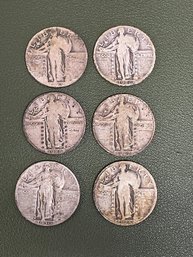 Group Of Standing Liberty Quarters 1925-1930