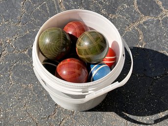 Bucket Of Yard Game Balls