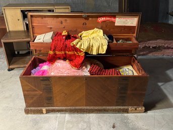 Vintage Lane Cedar Chest With Contents