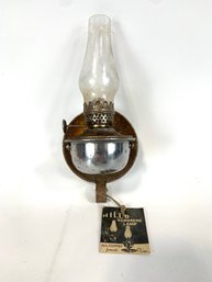 Vintage Oil Lamp Sconce By Hilco