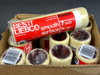 Box Lot Of Unused Paint Rollers Liebco 7'