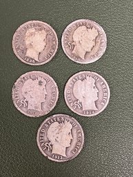 1896 - 1914 Barber Dimes