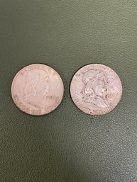 1948 & 1953 Franklin Half Dollars