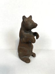 Vintage Cast Iron Bear Bank