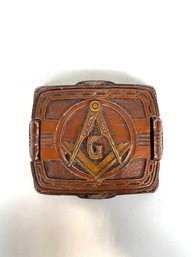 Vintage Masonic Trinket Box