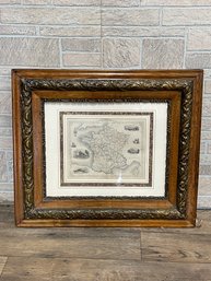 Framed Map Of France