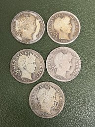 1907 - 1916 Barber Dimes