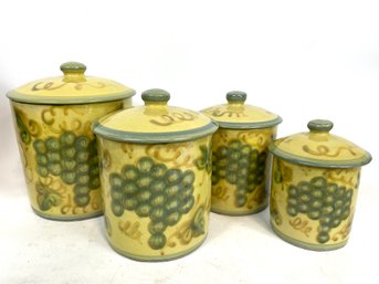 Set Of Four Graduated Canisters By John B Taylor