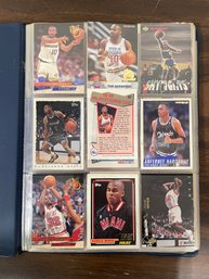 Binder Of Basketball Cards Michael Jordan And More