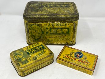 Collection Of Dills Best Tobacco Tins