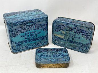 Collection Of Edgeworth Tobacco Tins