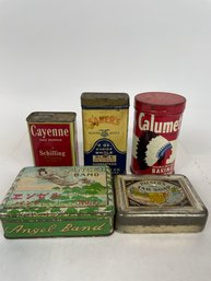 Vintage Miscellaneous Tin Lot