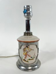 Vintage Hand Painted Table Lamp