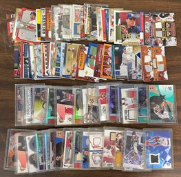 Huge Sports Card Lot Game Used Relics And More