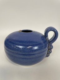 Signed Blue Studio Pottery Vase