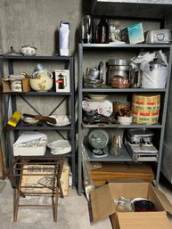 Huge Basement Lot Vintage Antiques Kitchen Silver Plate And More