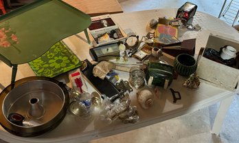 Huge Vintage Table Lot Collectibles And More