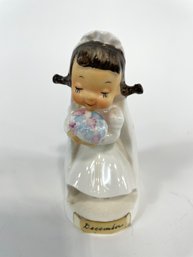 Vintage Porcelain December Angel Figure