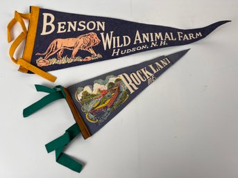 Lot Of Two Vintage Pennants