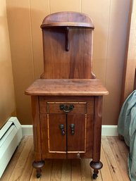 Unusual Walnut Side Table