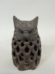 Cast Iron Owl Candle Lantern