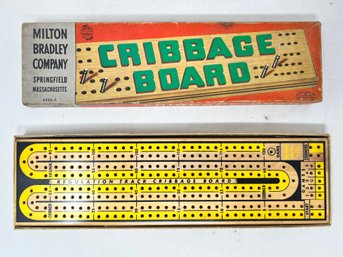 Pair Of Vintage Cribbage Boards