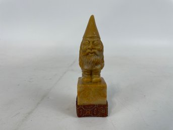 Soap Stone Carved Gnome NOEL Stamp