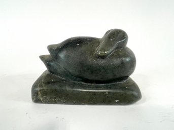 Soapstone Duck Statue