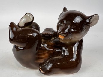 Lomonosov Porcelain Animal Figurine Of A Bear