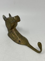 Vintage Brass Horse Hook