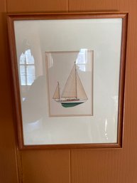 Framed Boat Print