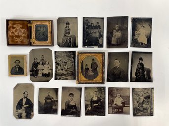 Large Collection Of Antique Tin Types And More