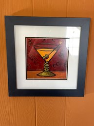 Framed Martini Print