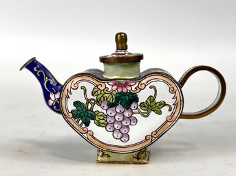 Vintage Cloissonne Teapot By Royal Doulton