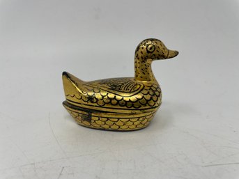 Vintage Lacquered Duck Box
