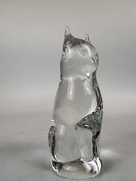 Vintage Glass Cat Figure