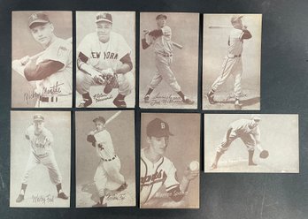 Lot Of 8 Collection Of Exhibit Cards Baseball -Unauthenticated