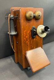 Antique Kellogg Chicago Wall Mount Telephone