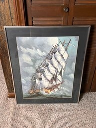 Framed Ship Print