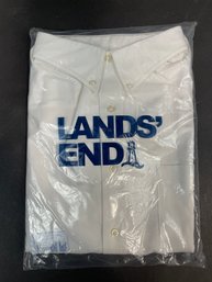 NEW!! Lands End White 2XL Button Up