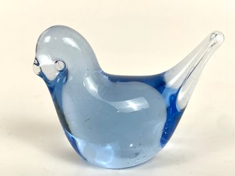 Glass Bird Paperweight