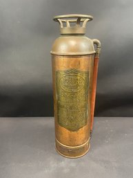 Antique Copper Fire Extinguisher By General Fire Guard