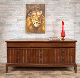 Mid Century Modern Triple Bank Dresser By Dixie