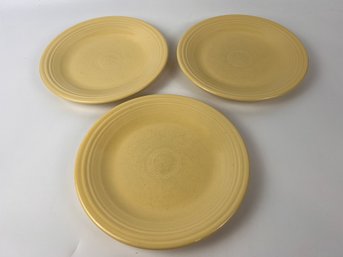 Lot Of Three Fiesta Yellow Dishes